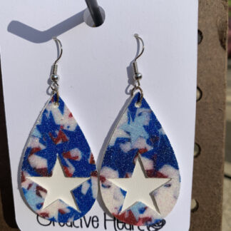 Patriotic Star Earrings